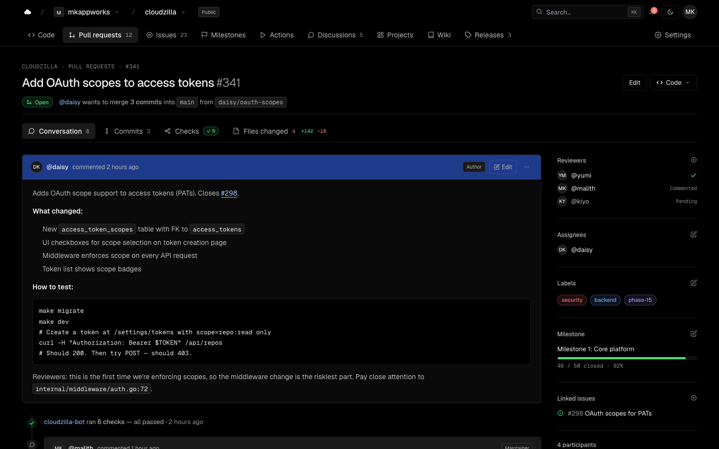 Pull request